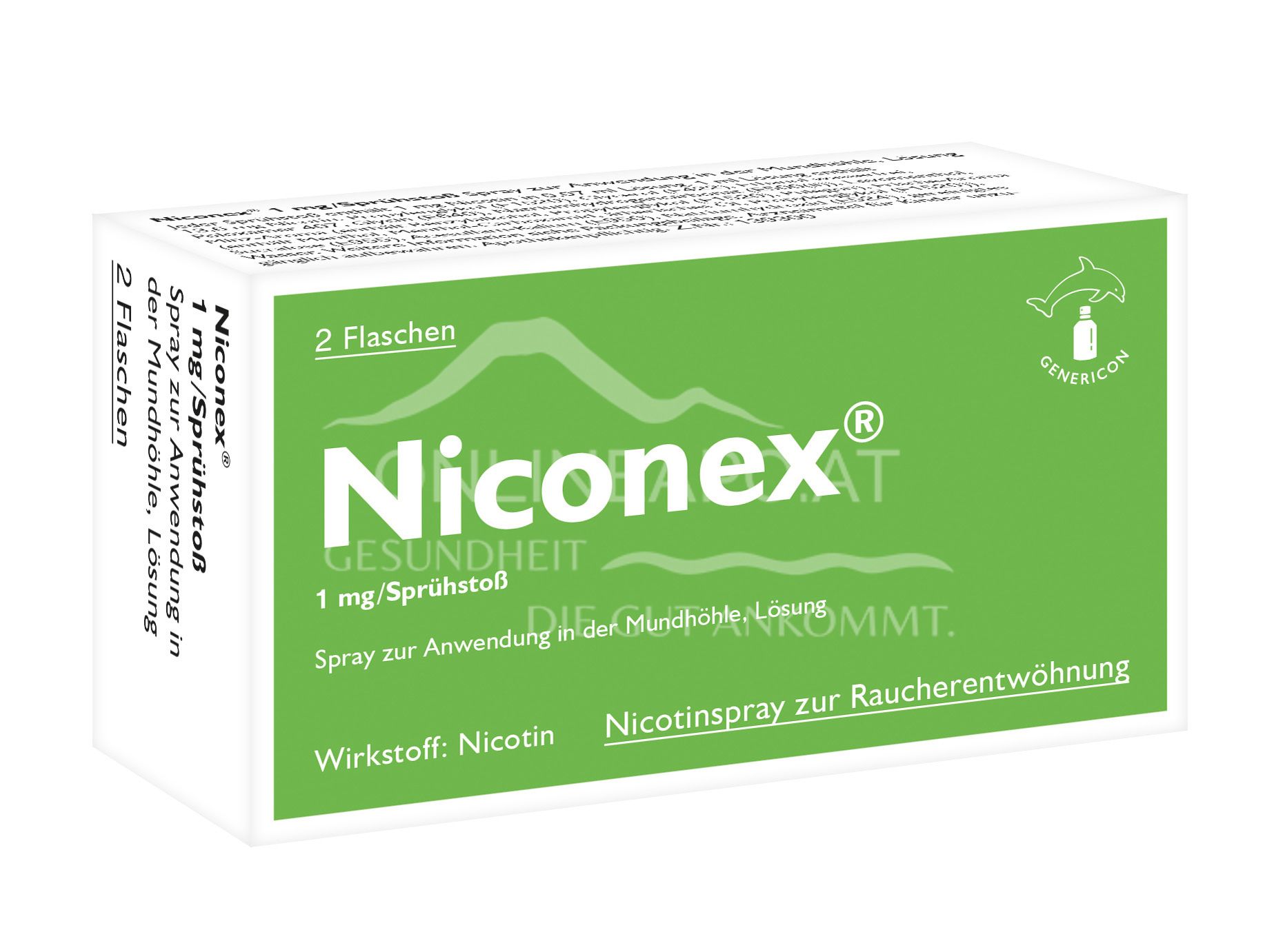 Niconex 1 mg/spray for use in the oral cavity, solution, 13.2 ml