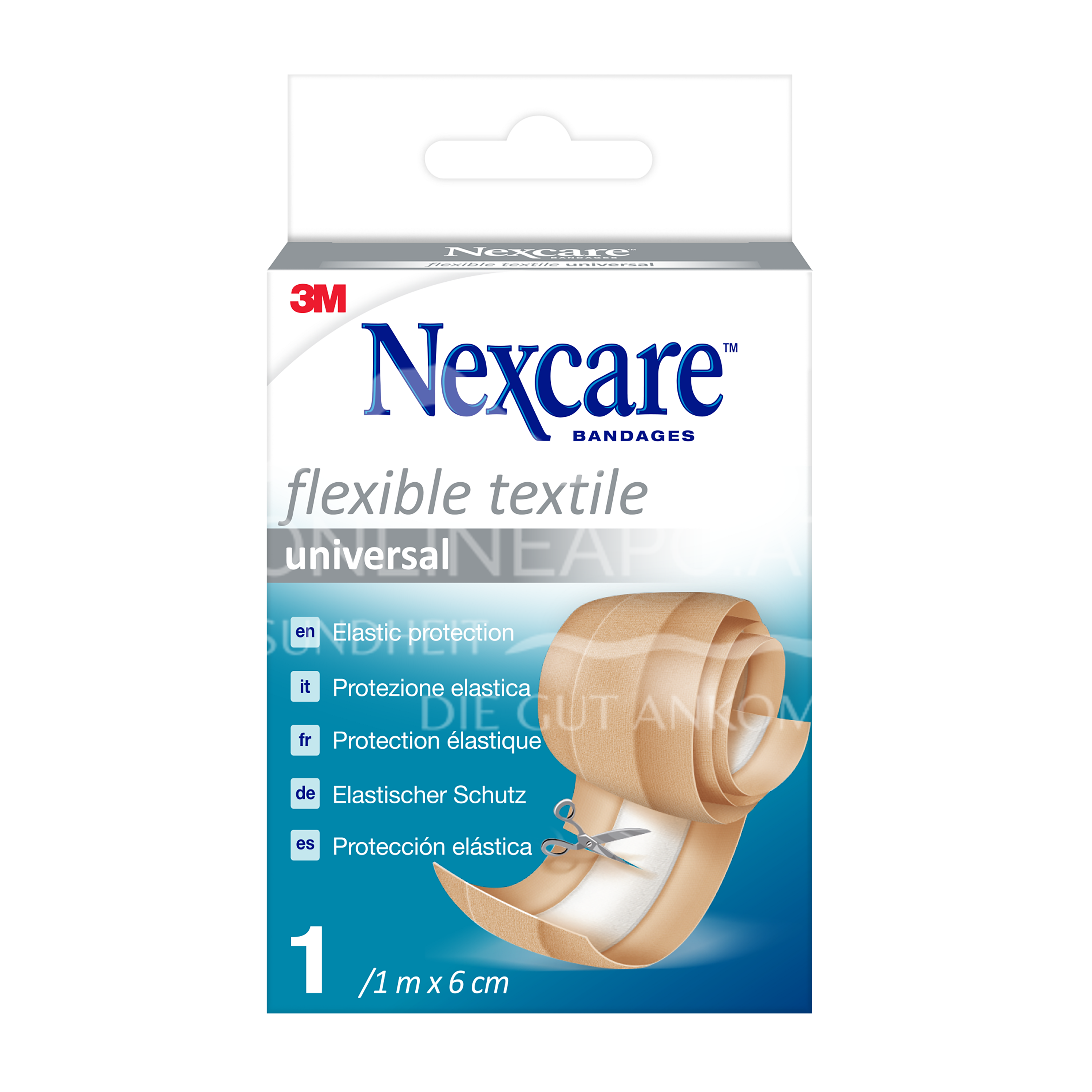 3M Nexcare™ Flexible Textile Universal Band Pflaster, 1 m x 6 cm