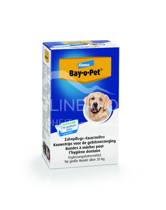 Bay-o-Pet® Zahnpflege Kaustreifen mit Algen für große Hunde über 20 kg