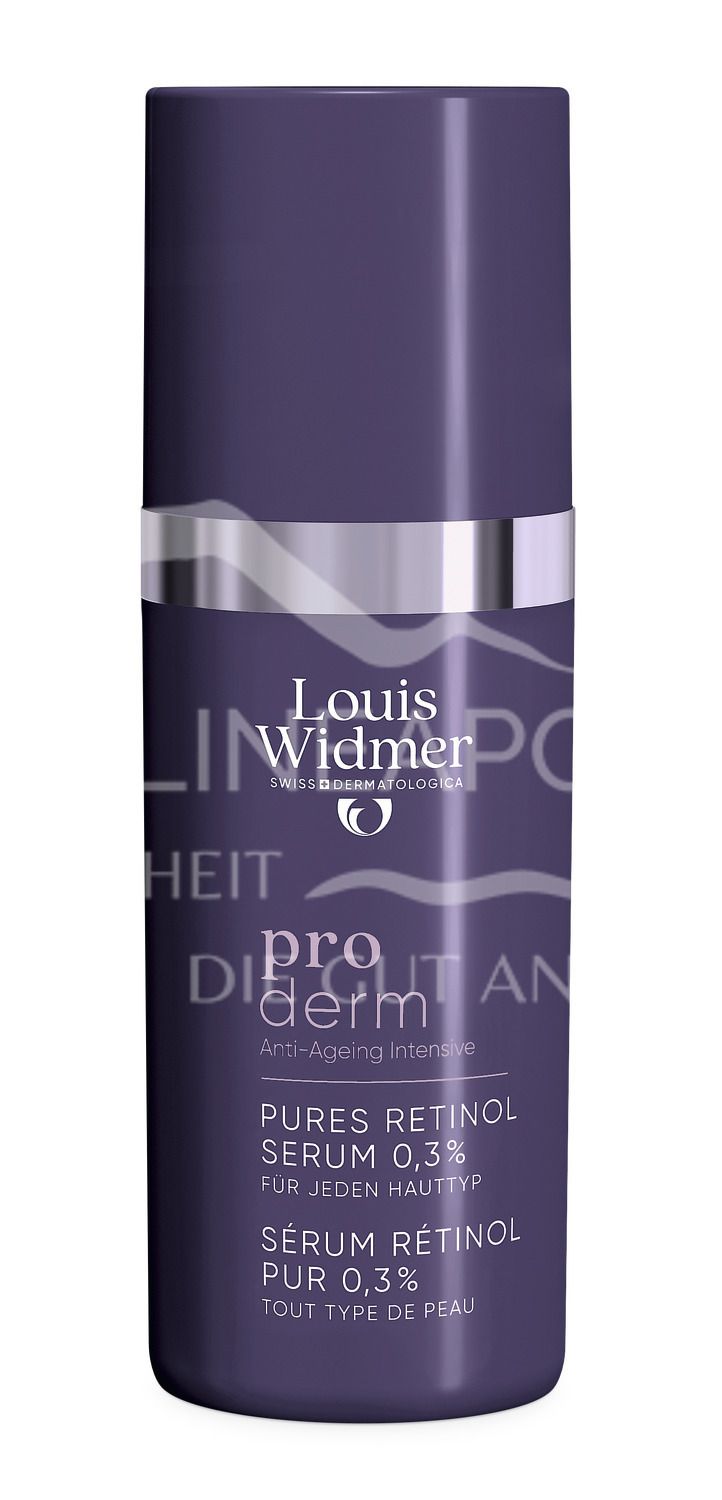 Louis Widmer proderm Pures Retinol Serum 0,3 % - ohne Parfum