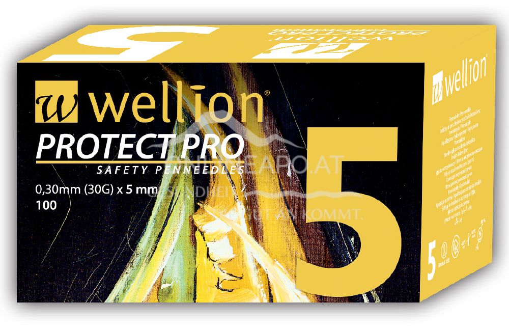 Wellion® PROTECT PRO Safety needles 5 mm