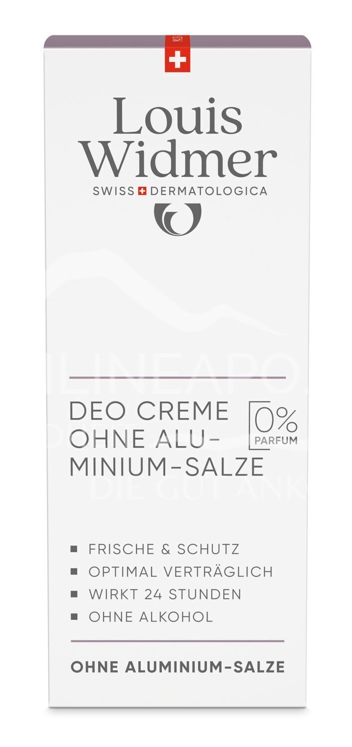 Louis Widmer Deo Creme ohne Aluminium-Salze - ohne Parfum
