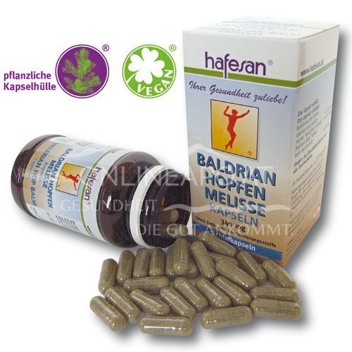 hafesan Baldrian + Hopfen + Melisse Kapseln