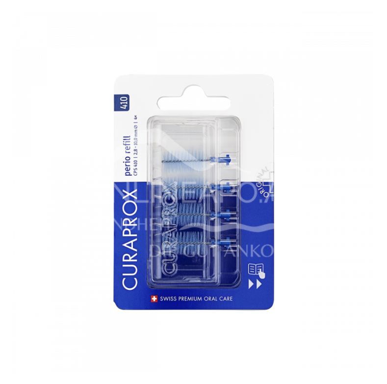 Curaprox interdental brushes CPS 410 Perio Refill - deep sky blue