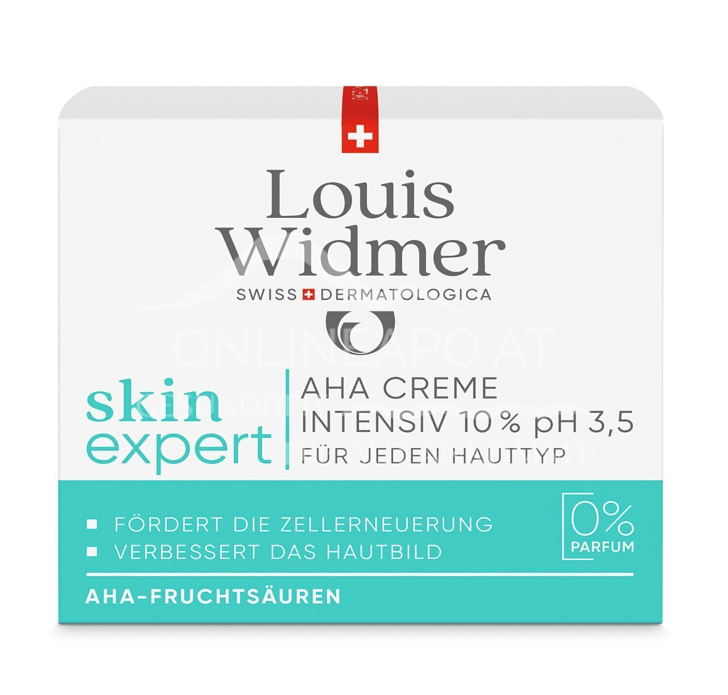 Louis Widmer skinexpert AHA Cream Intensive 10 % pH 3.5 - without perfume