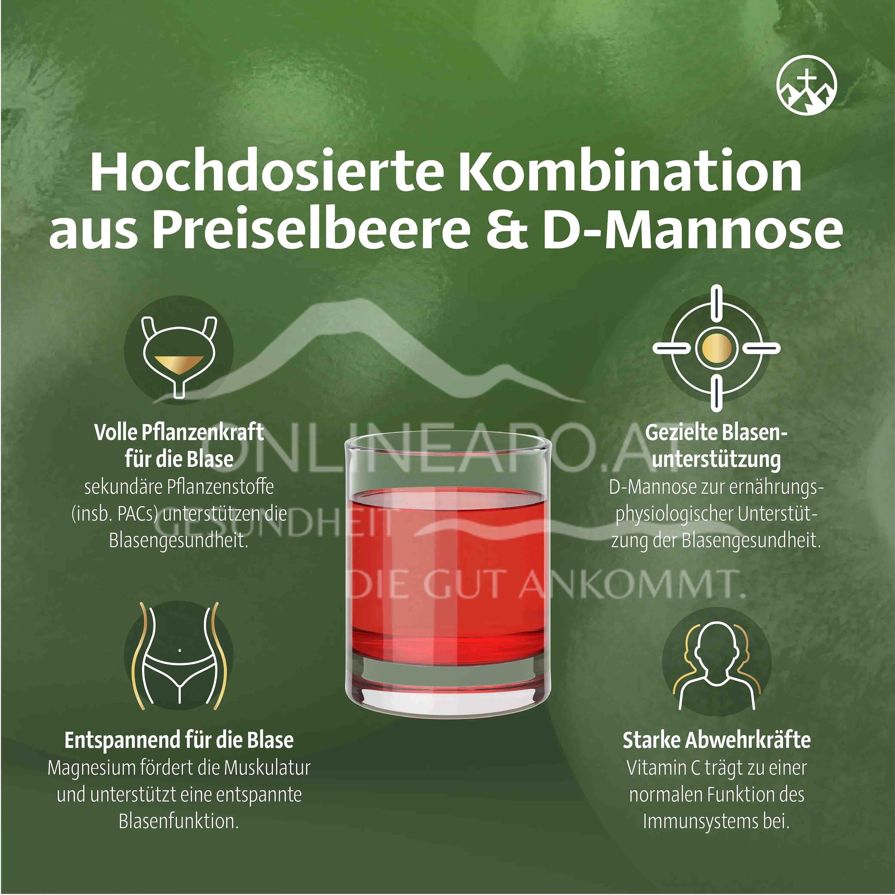 Alpinamed® cranberry D-mannose drinking granules