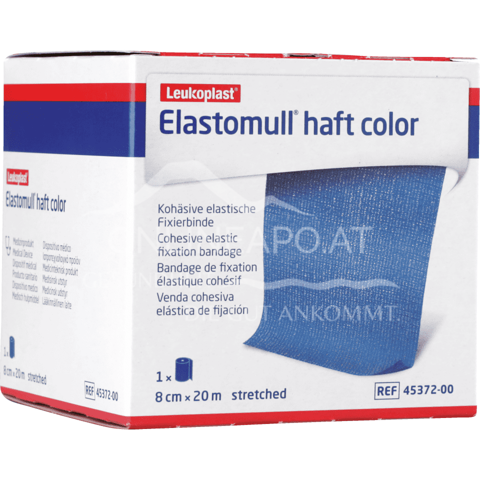 Elastomull® haft colour fixation bandage blue 20 m x 8 cm