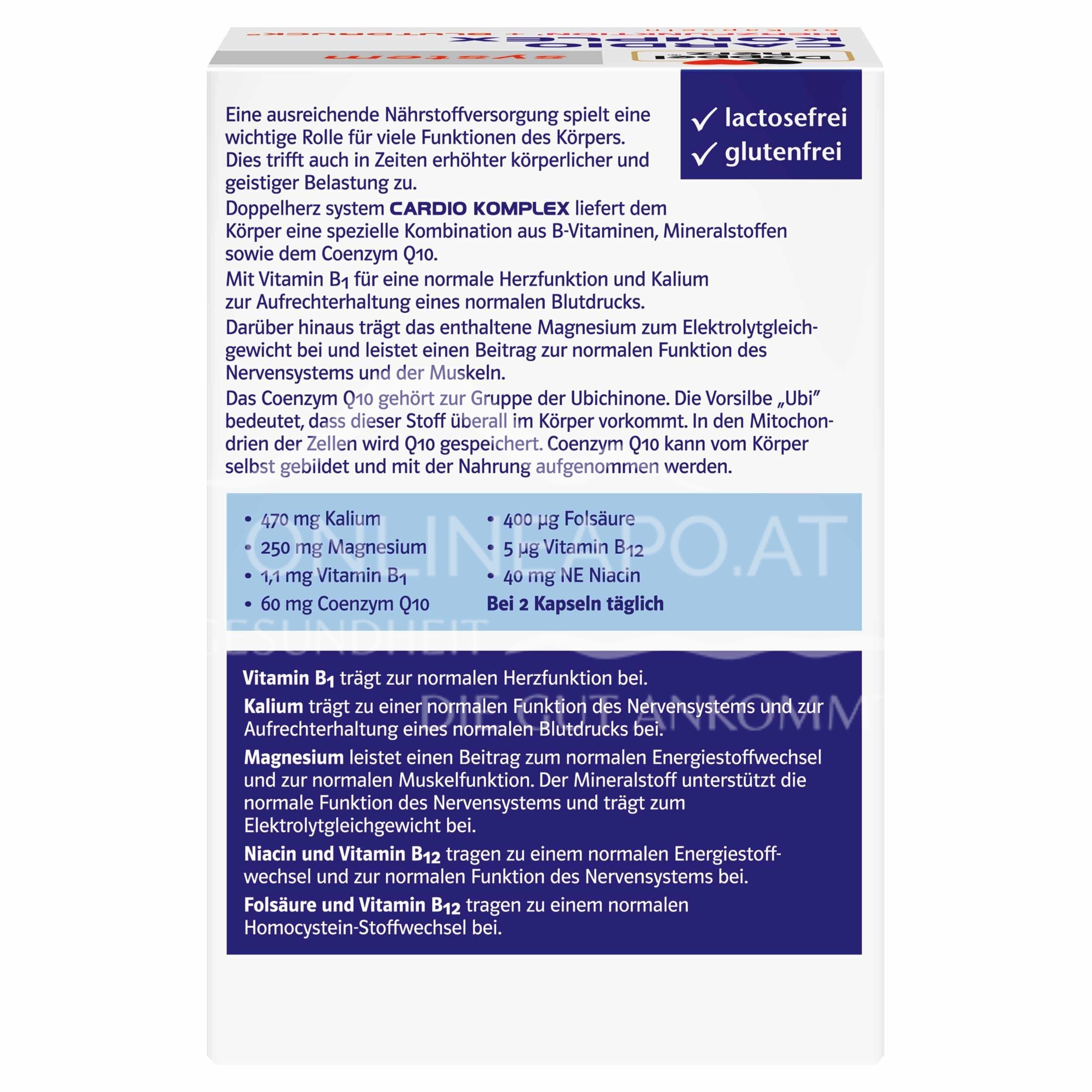 Doppelherz system CARDIO KOMPLEX HERZFUNKTION¹ + BLUTDRUCK² capsules