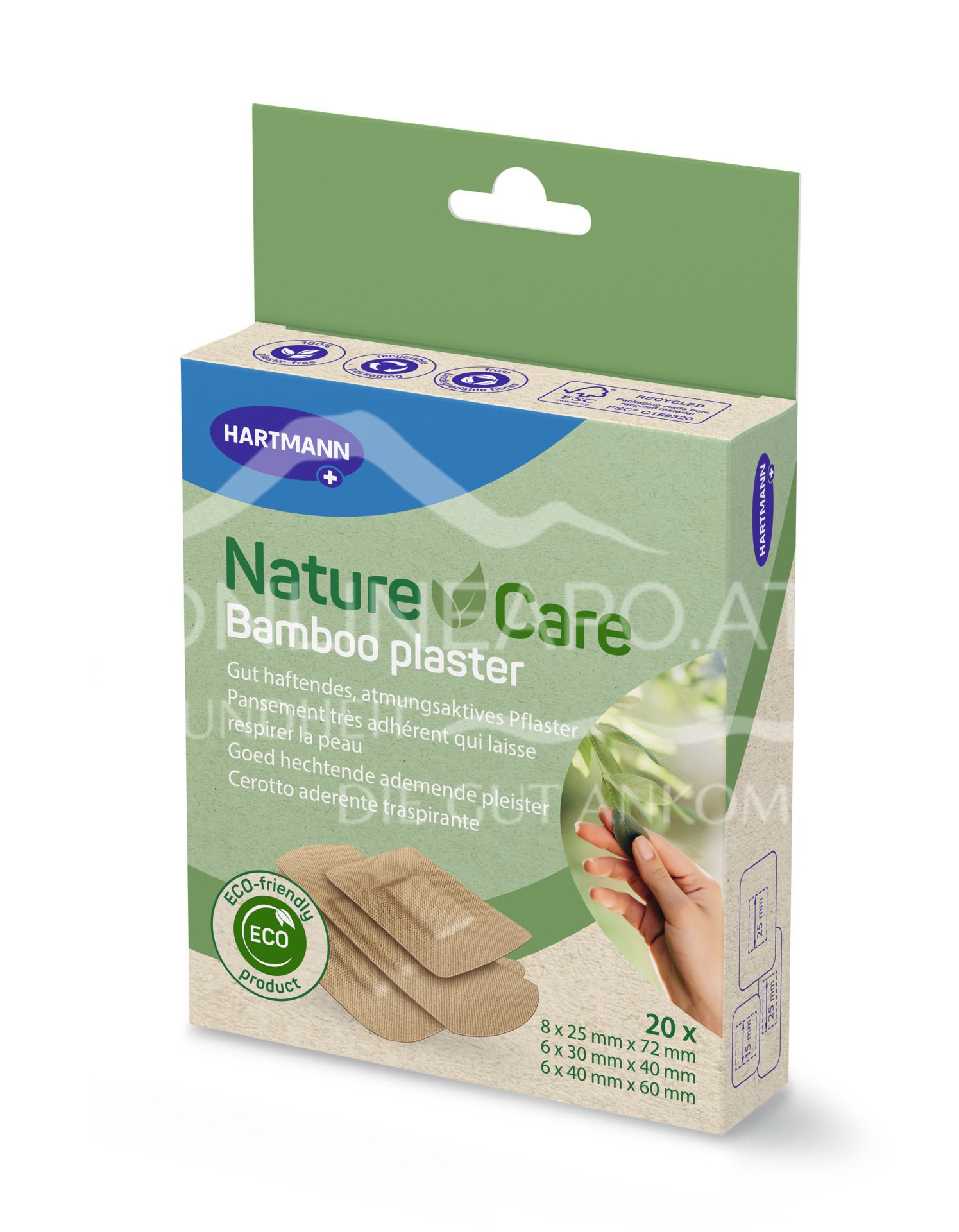 Hartmann Nature Care bamboo plaster strips assorted