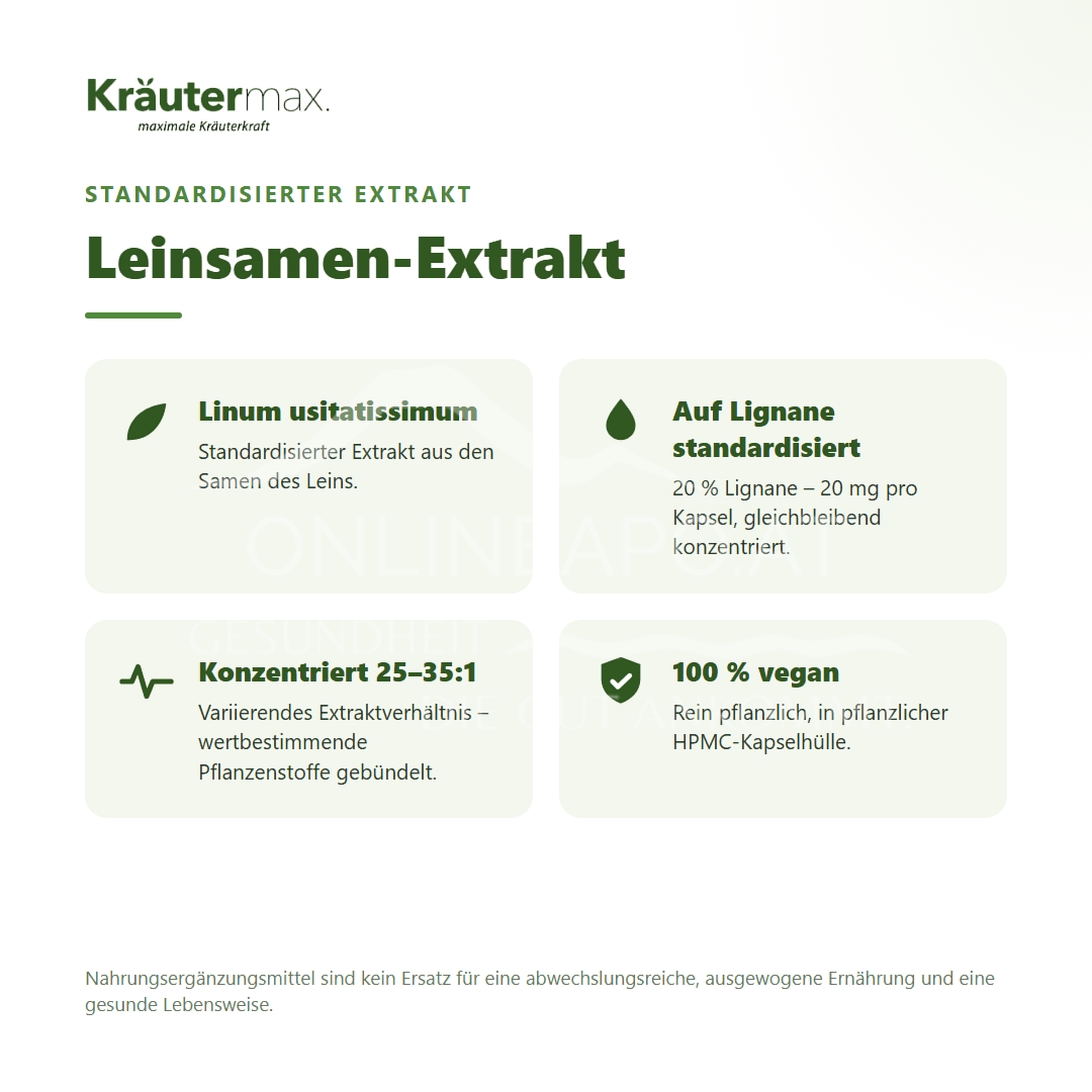 Kräutermax Leinsamen Kapseln