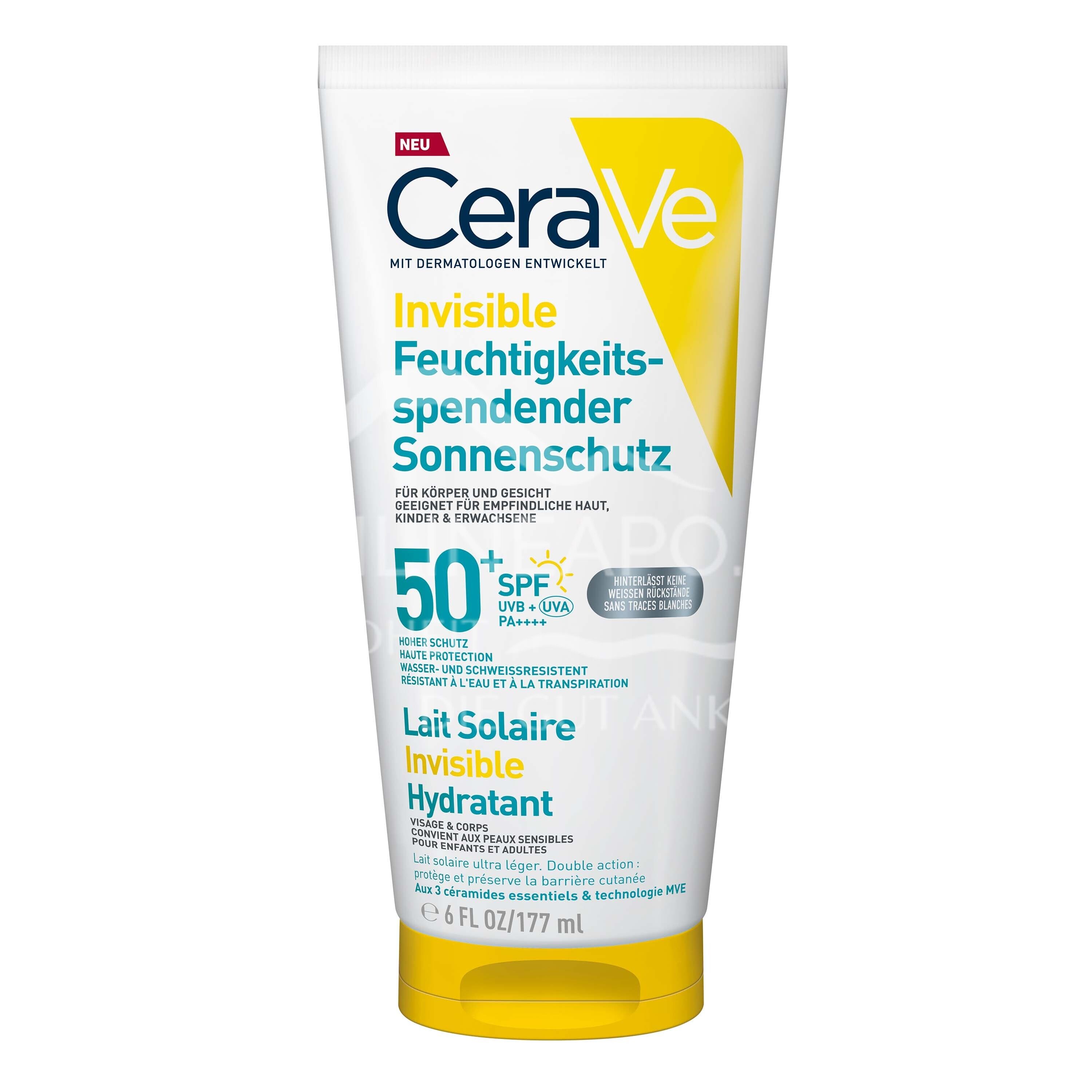 CeraVe Invisible Feuchtigkeitsspendender Sonnenschutz LSF 50+