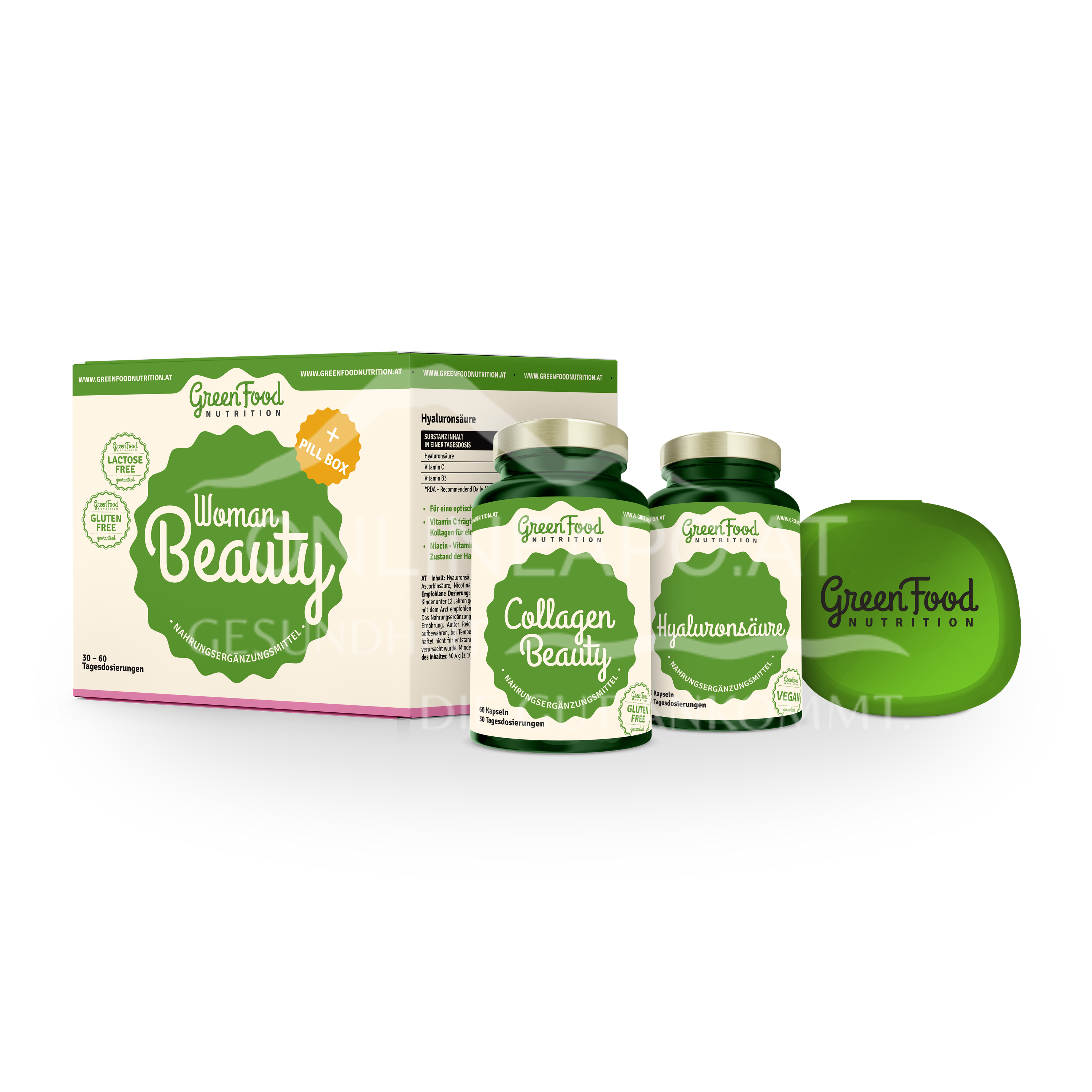 GreenFood Nutrition Woman Beauty + Pillbox