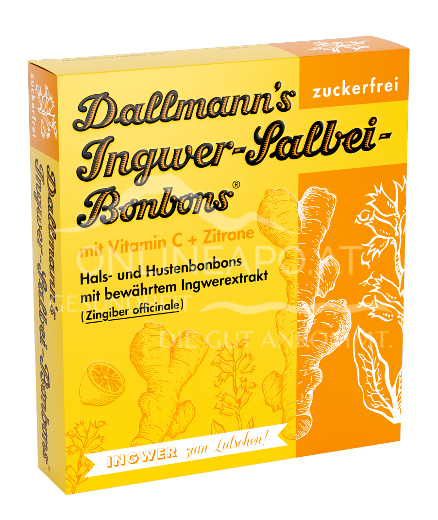Dallmannn Ingwer-Salbei-Bonbons