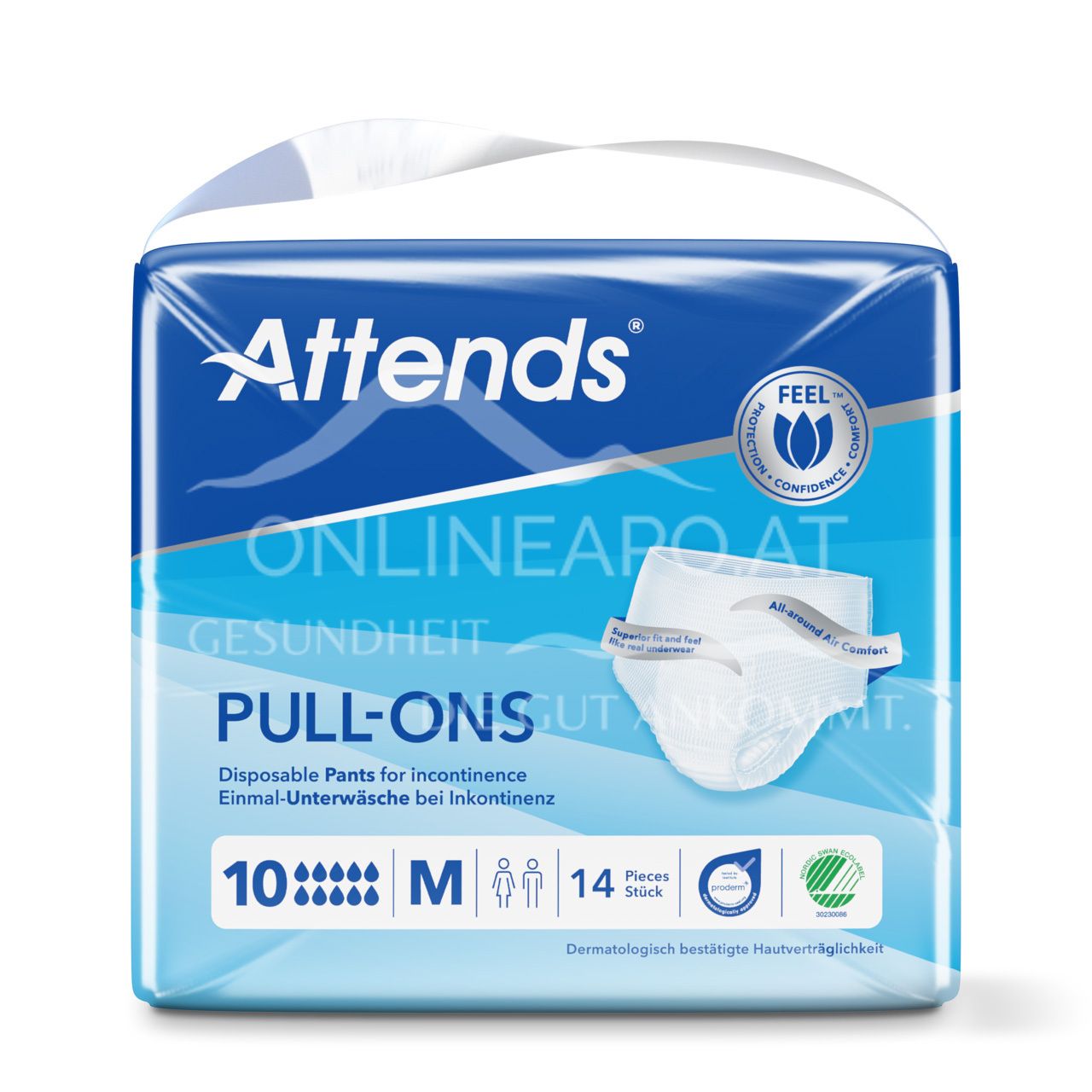Attends Pull-Ons 10 Medium - Disposable underwear for incontinence
