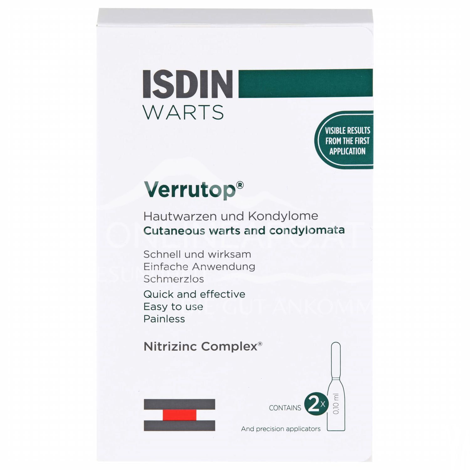 ISDIN® Warts Verrutop® Ampoules – skin warts and condylomas