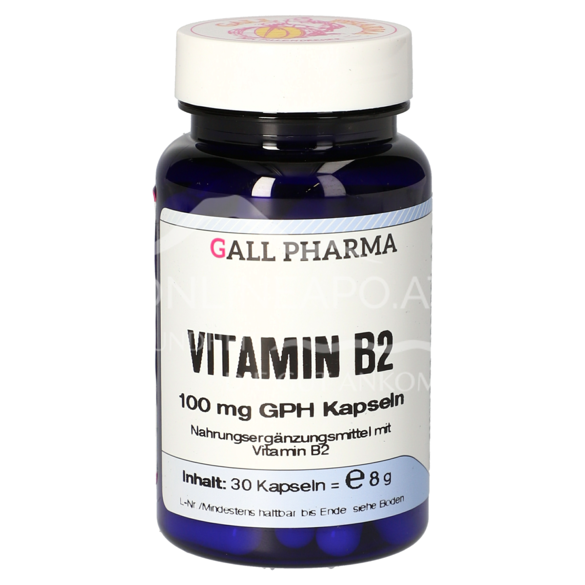 Gall Pharma Vitamin B2 100 mg capsules
