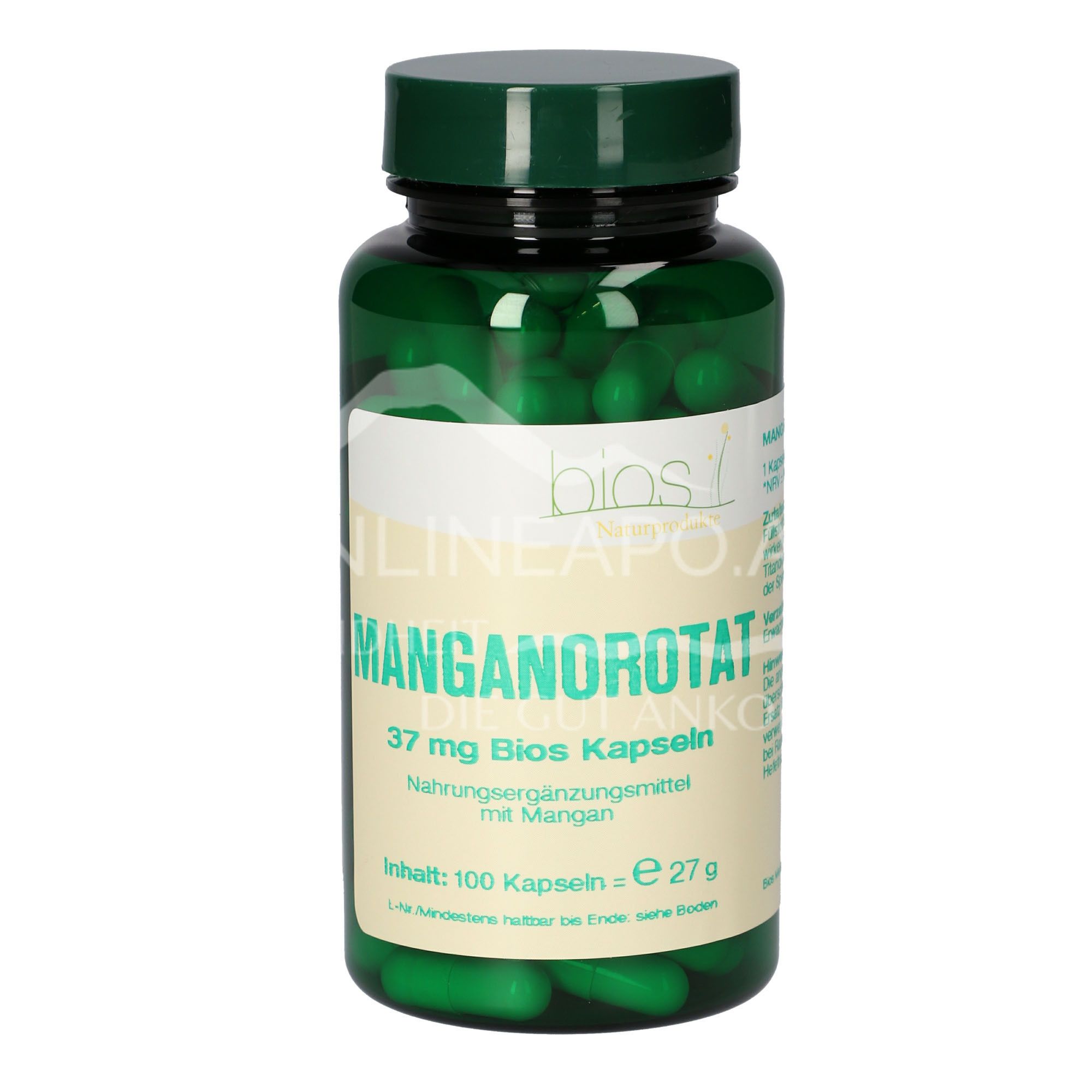 Bios manganese orotate 37 mg capsules