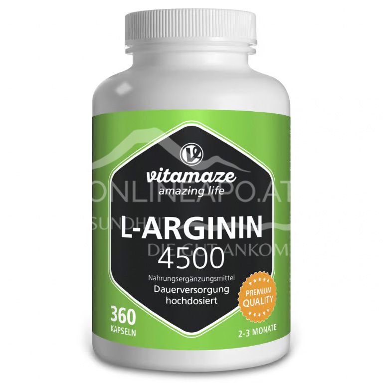 Vitamaze L-Arginin 4.500 hochdosiert Kapseln