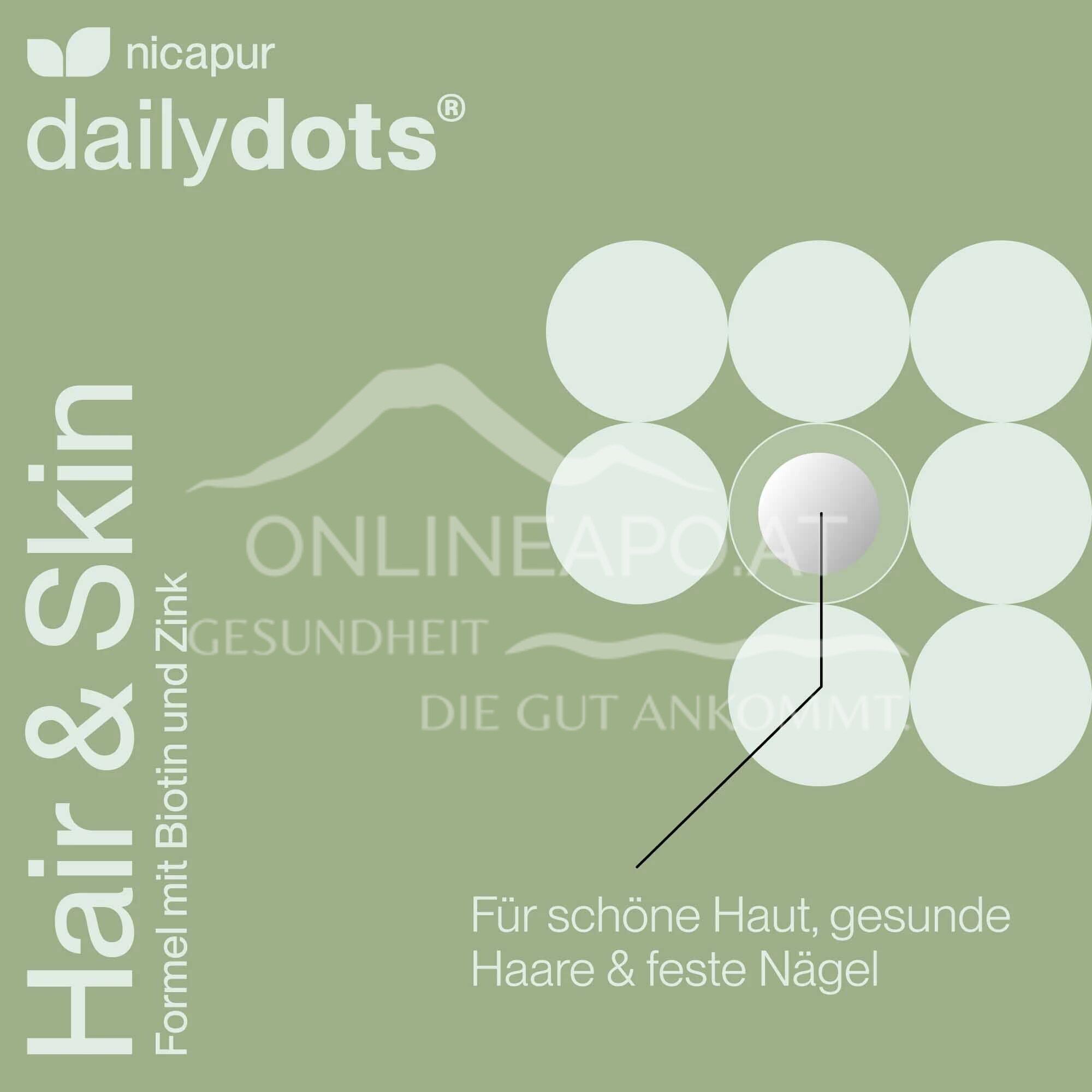 NICApur dailydots® Hair & Skin Kau-Supplement