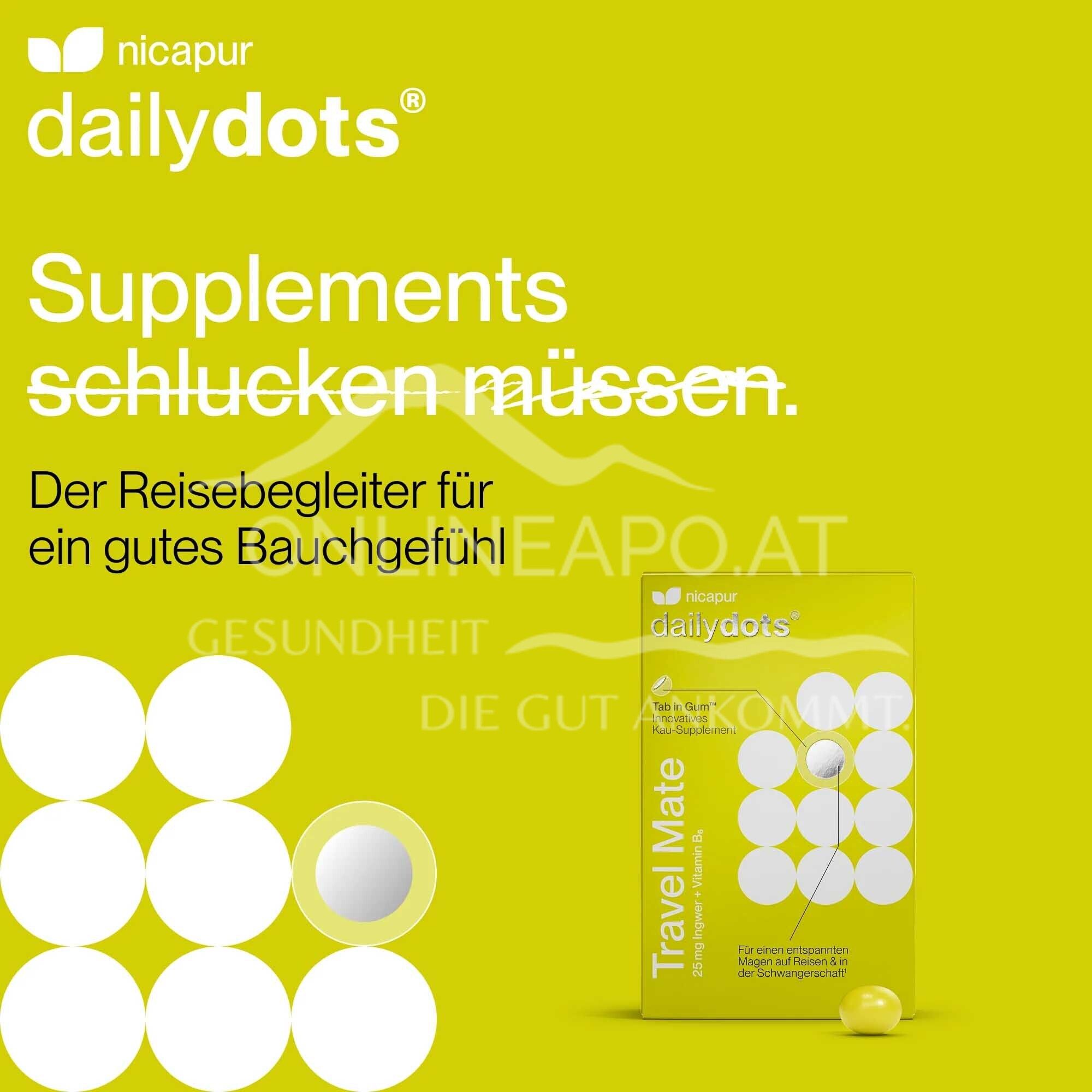 NICApur dailydots® Travel Mate Kau-Supplement
