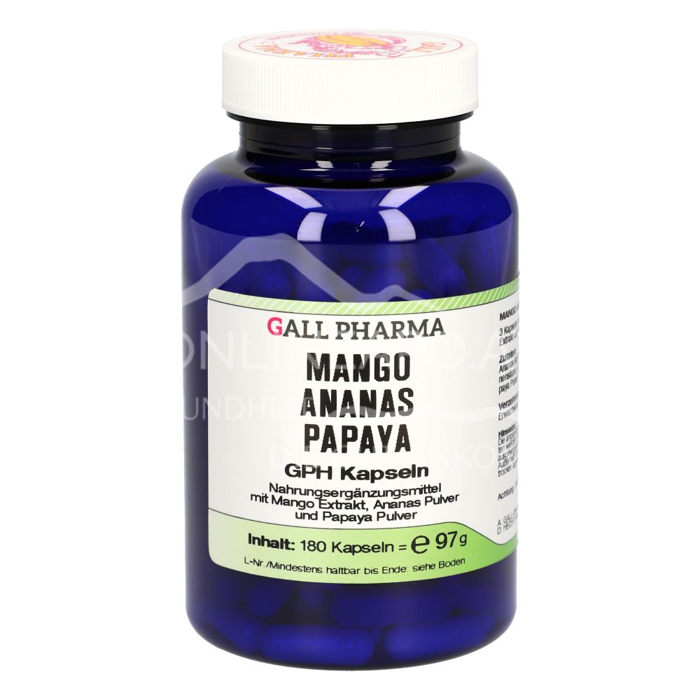 Gall Pharma Mango Pineapple Papaya Capsules
