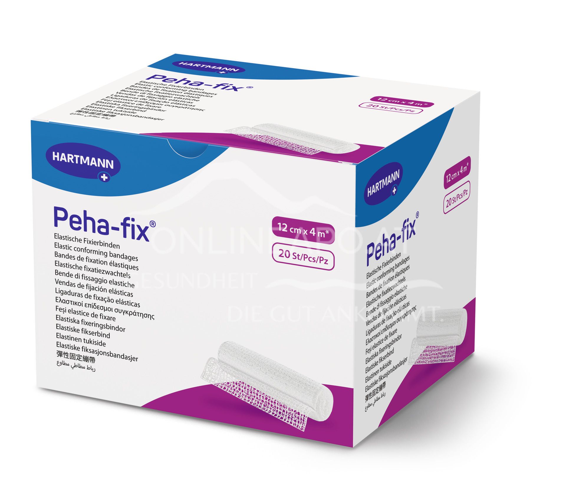 Peha-fix® Elastic fixation bandage, loose, 12 cm x 4 m