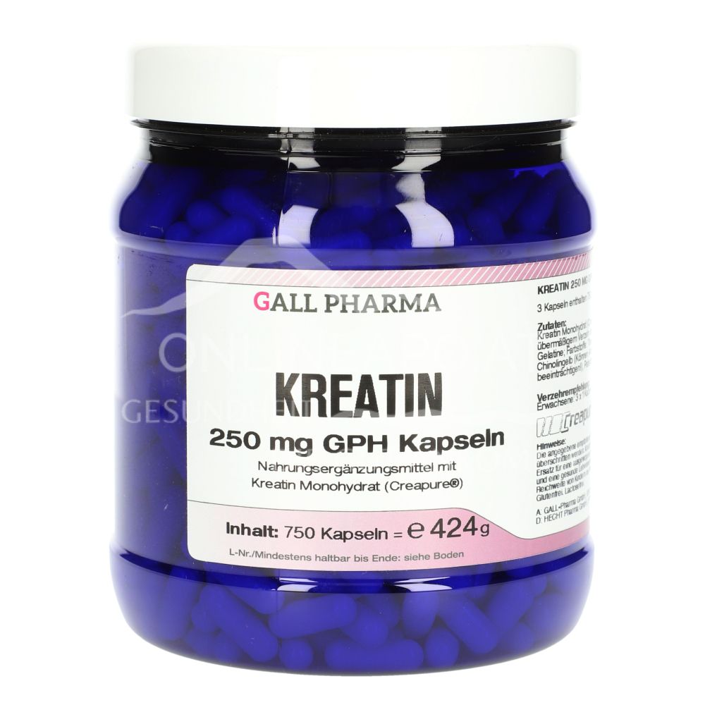 Gall Pharma Creatine 250 mg Capsules