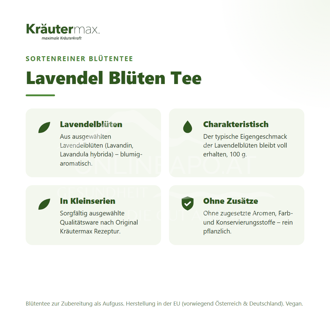 Kräutermax Lavendel Blüten Tee