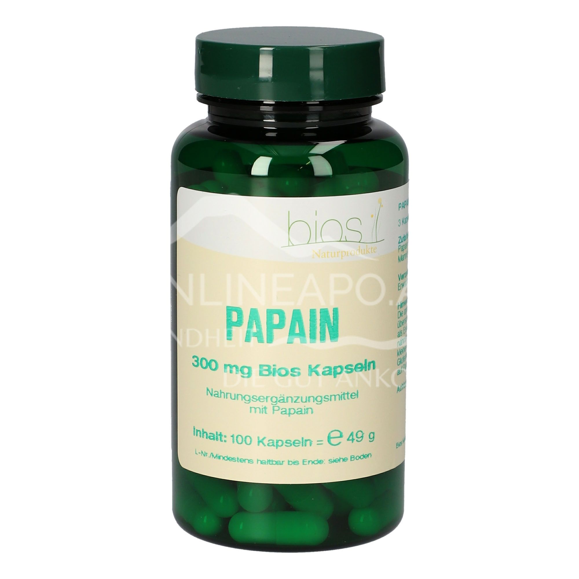 Bios Papain 300 mg Kapseln