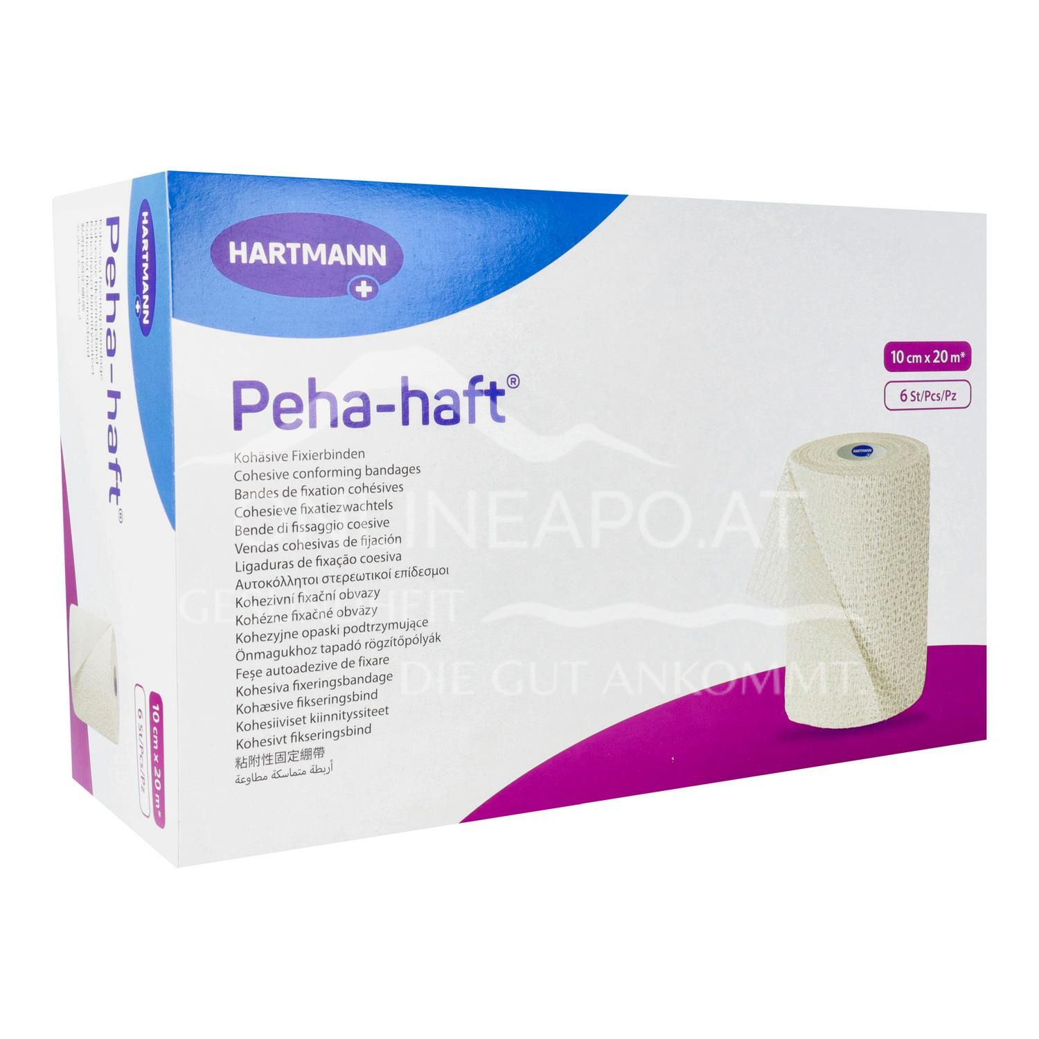 Peha-haft® latex-free cohesive fixation bandage 10 cm x 20 m