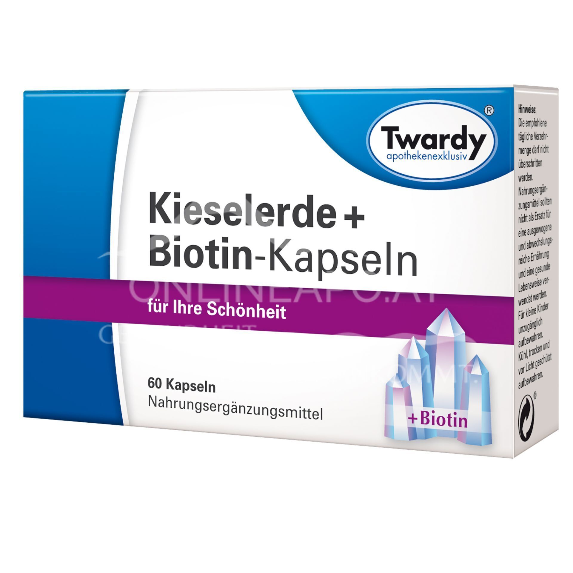 Twardy Kieselerde + Biotin‐Kapseln