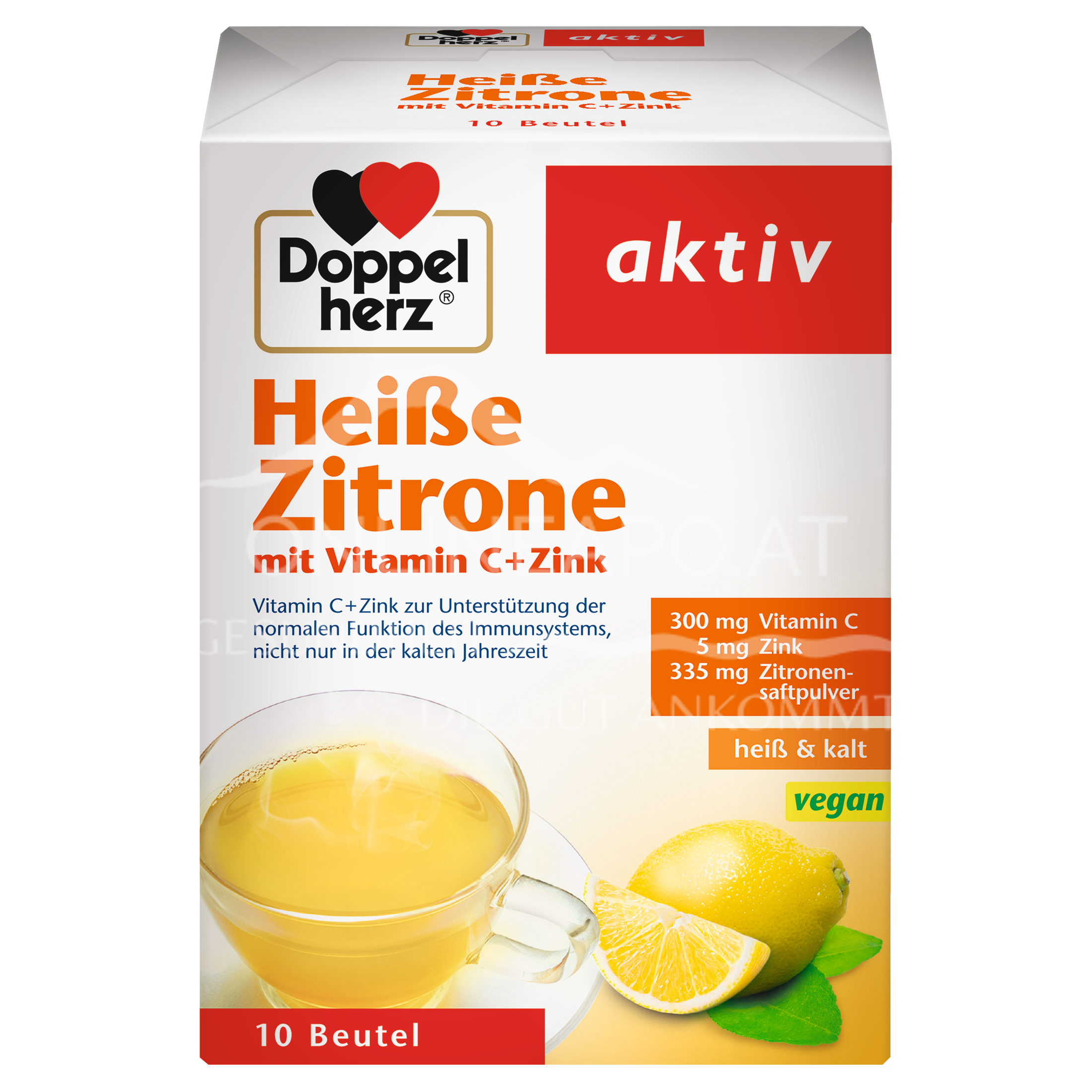 Doppelherz aktiv Heiße Zitrone mit Vitamin C + Zink Sachets