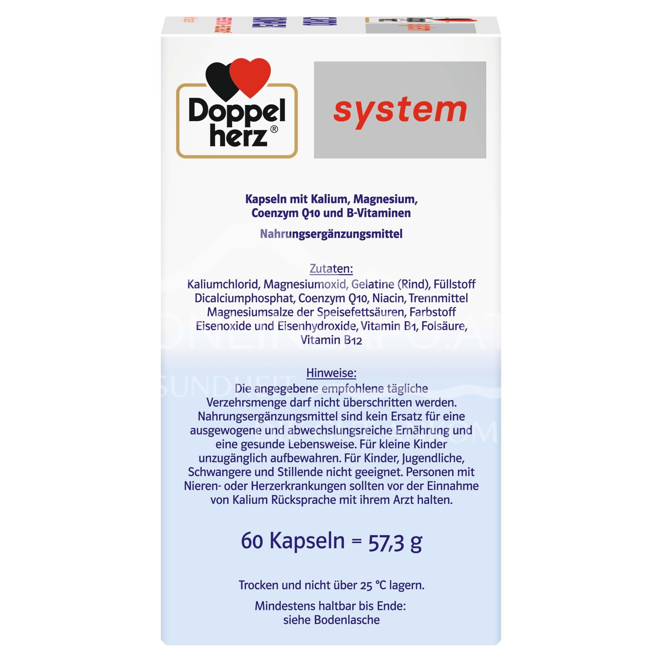 Doppelherz system CARDIO KOMPLEX HERZFUNKTION¹ + BLUTDRUCK² capsules