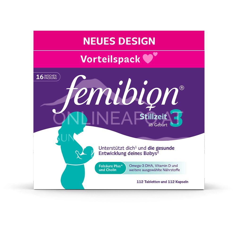 Femibion® 3 Stillzeit 112 Tabletten + 112 Kapseln