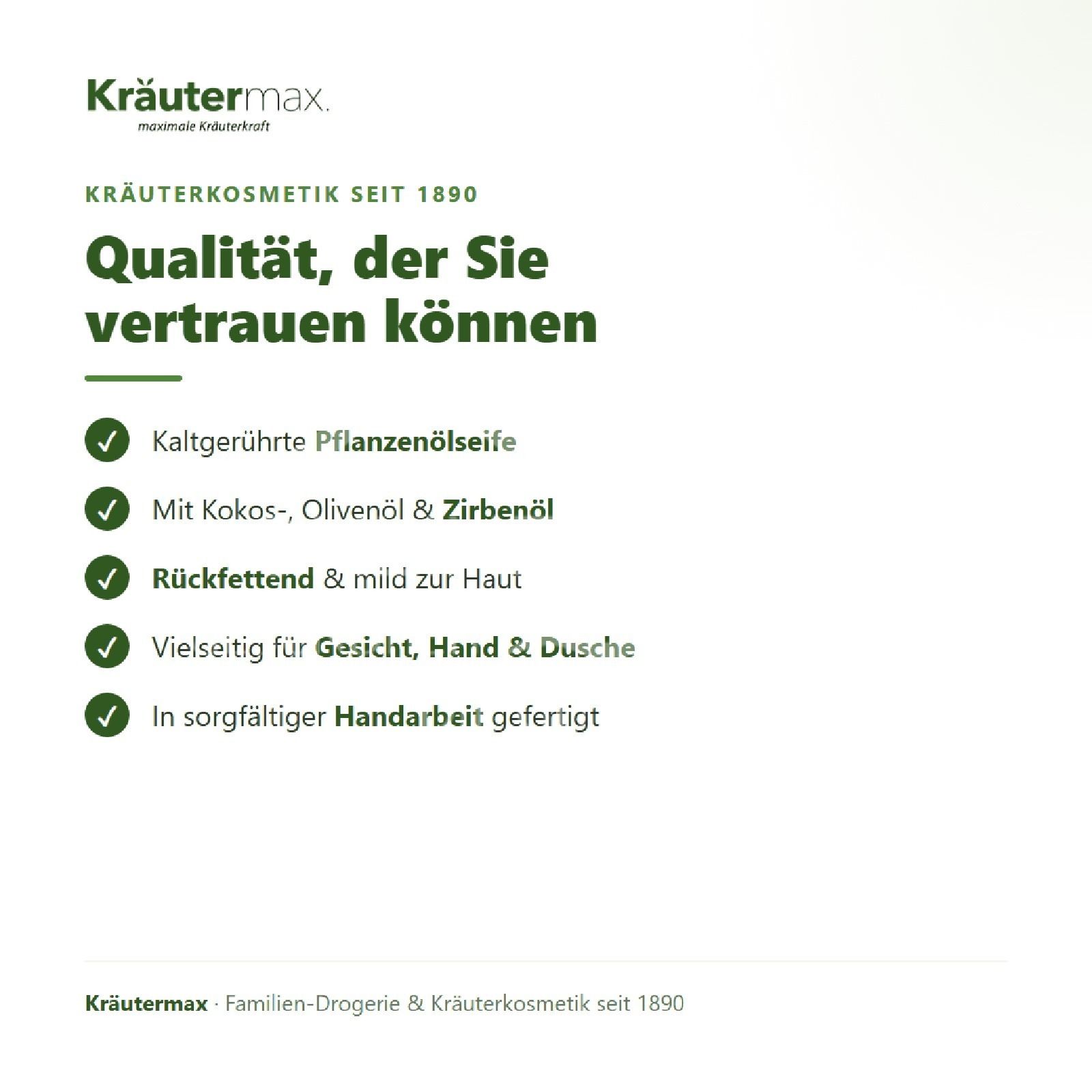 Kräutermax Zirbe Seife