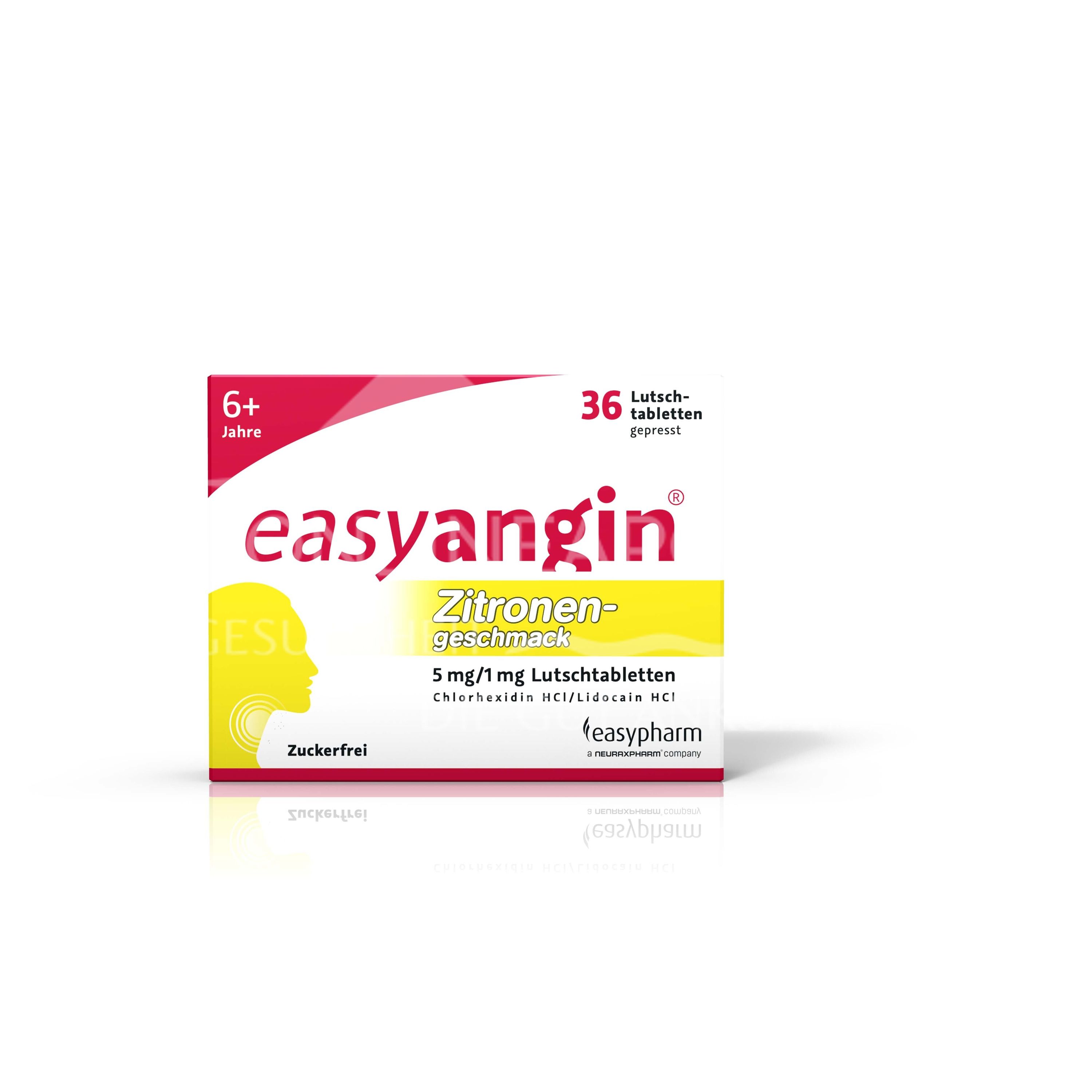 easyangin® Lemon 5 mg/1 mg Lutschtabletten