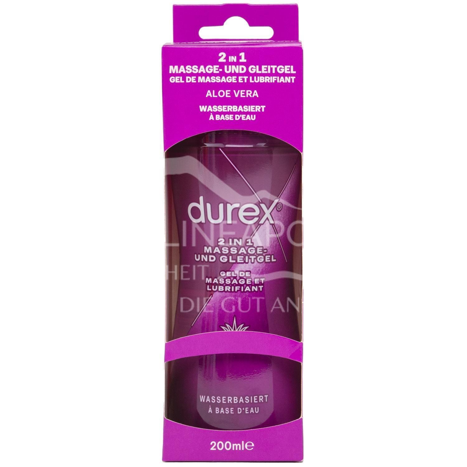 Durex 2 in 1 Massage und Gleitgel Aloe Vera