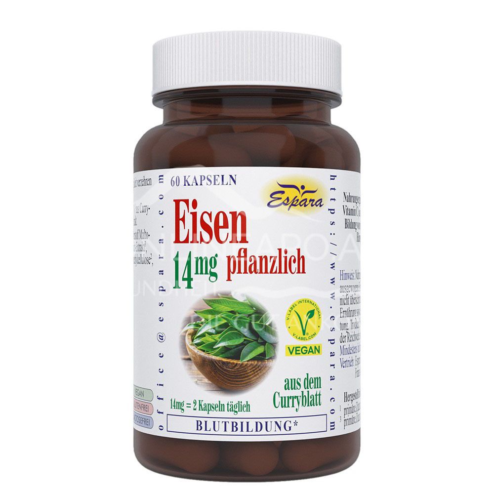 Espara Iron 14mg vegetable capsules