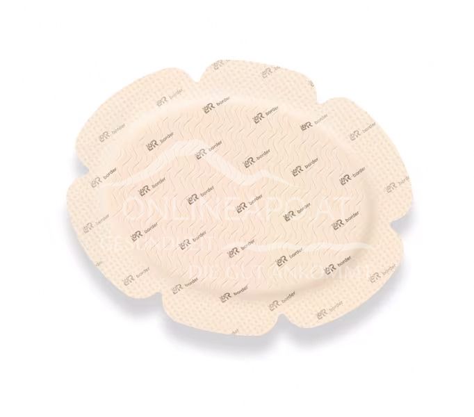 Suprasorb® P SensiFlex border lite silicone foam dressing, sterile, 7.5 x 8.5 cm