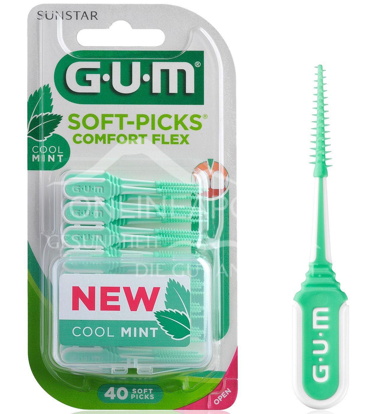GUM® SOFT-PICKS® Comfort Flex with mint flavour - Large
