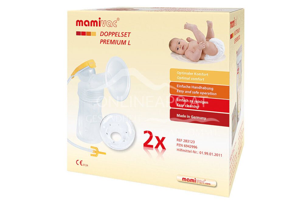 mamivac® PREMIUM Doppelset L Pumpset - Ø 28 mm