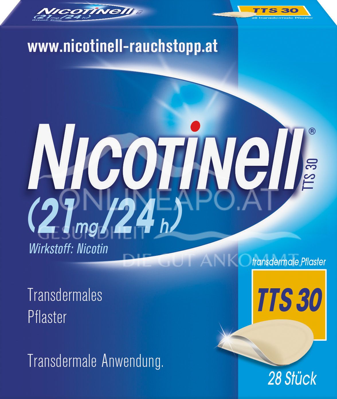 Nicotinell® TTS 30 (21 mg/24 h) transdermale Pflaster