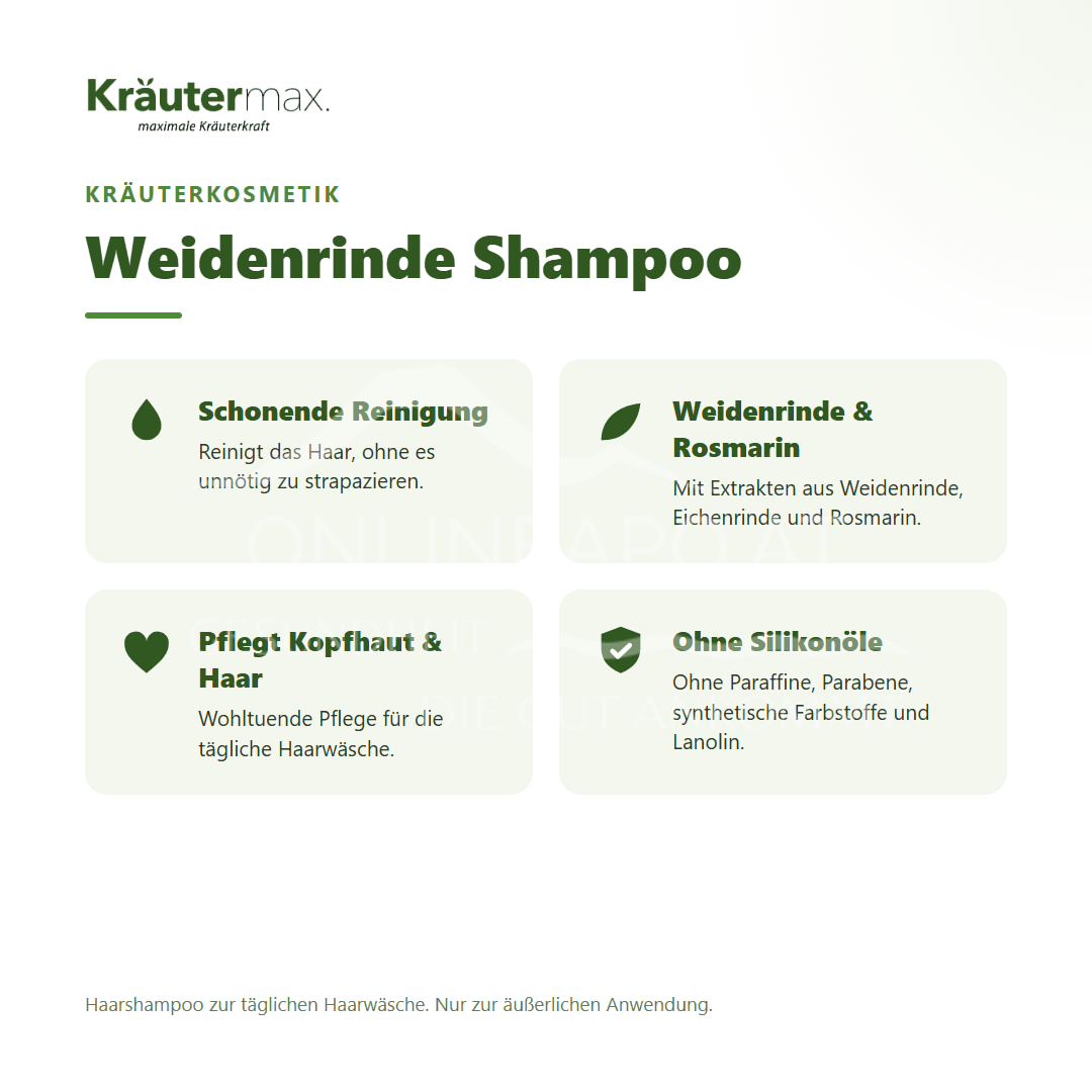 Kräutermax Weidenrinde Shampoo