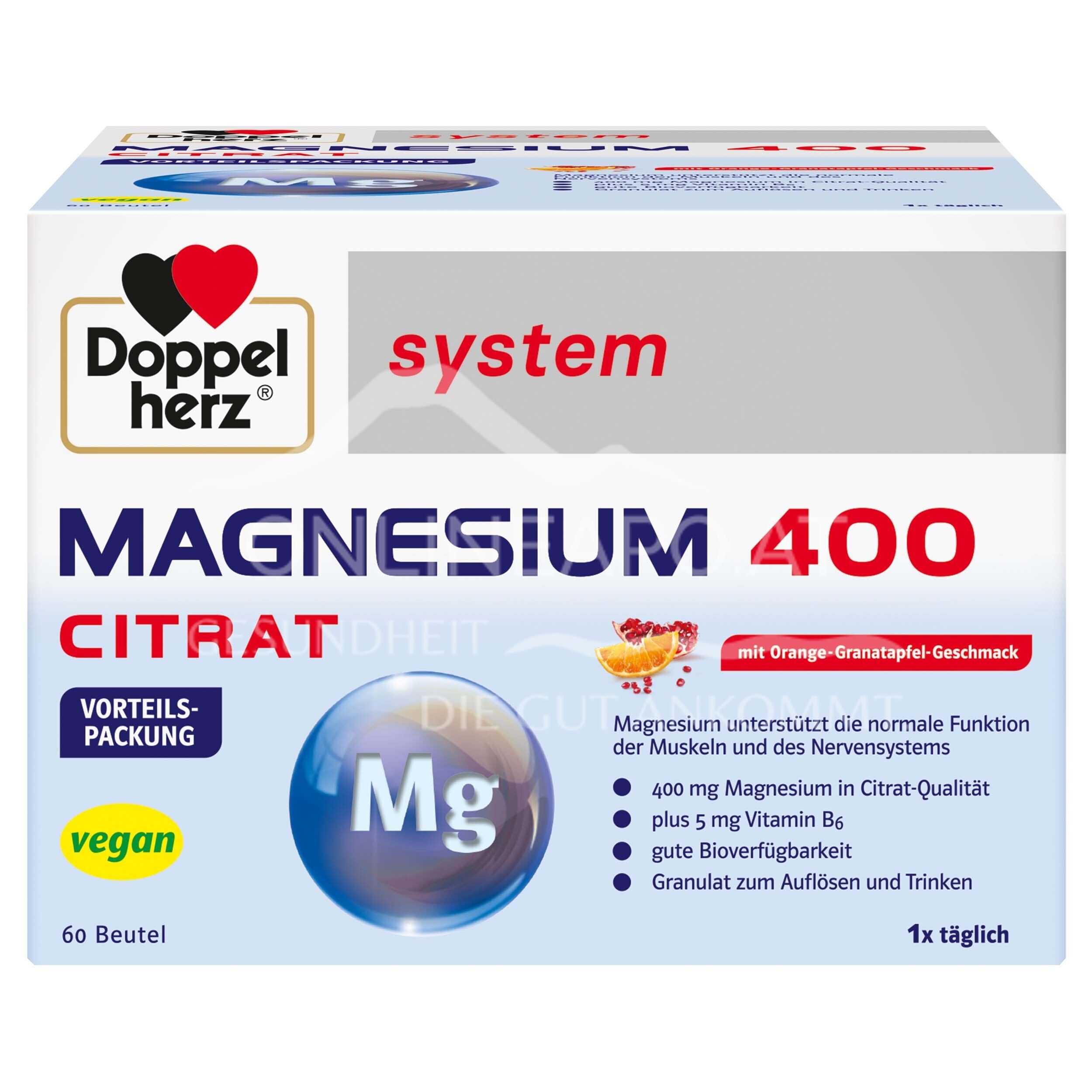 Doppelherz system MAGNESIUM CITRAT 400 Beutel