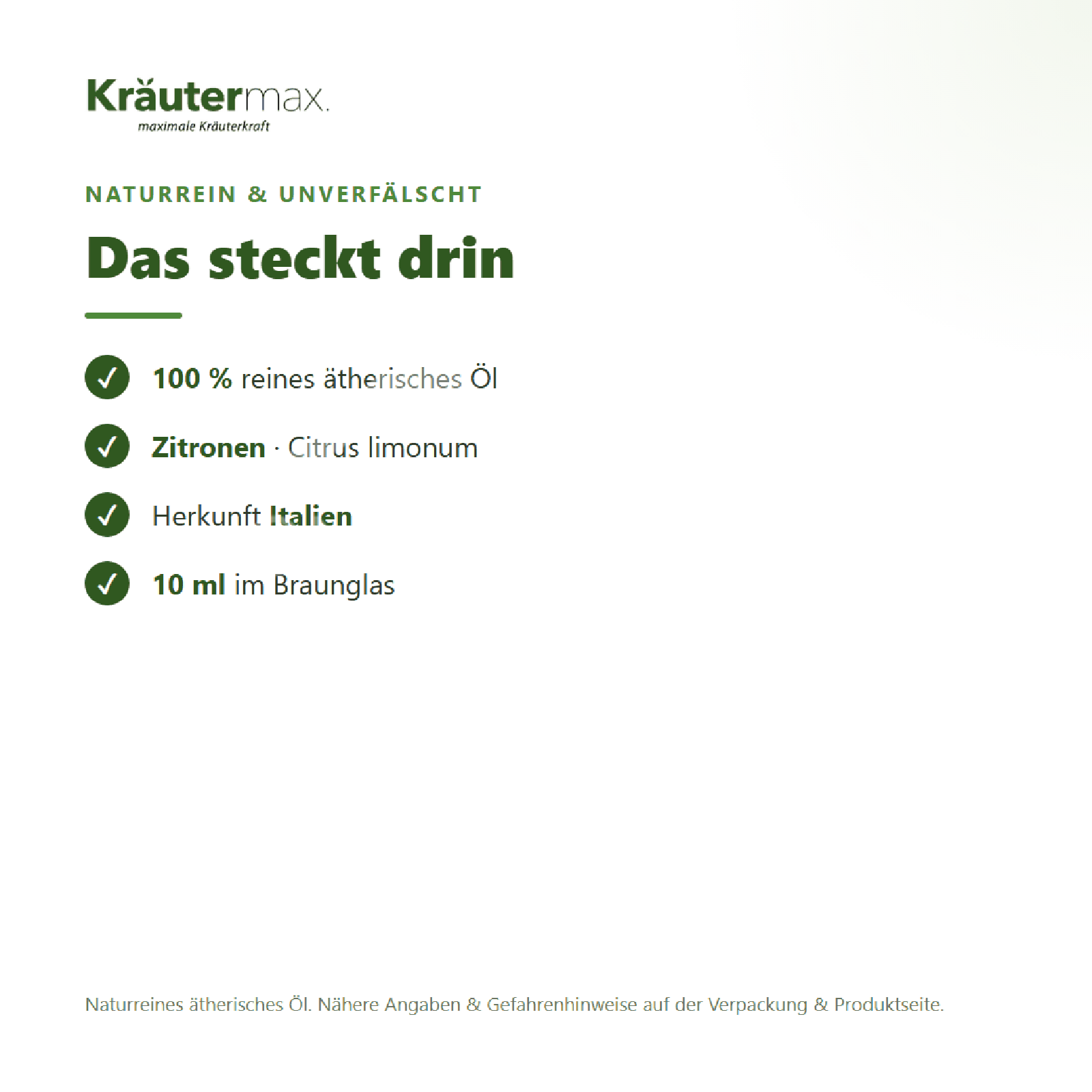Kräutermax Zitronen Öl