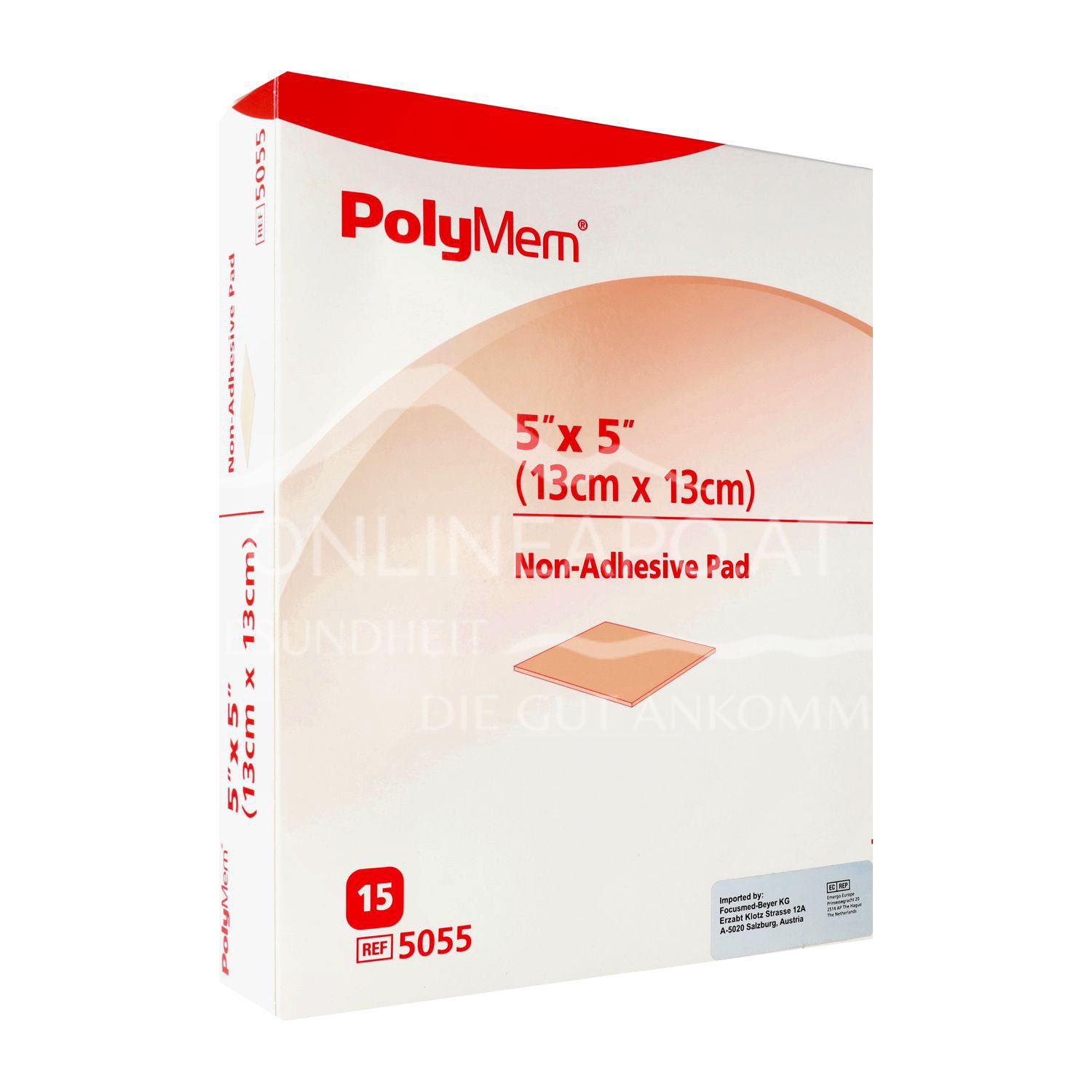 PolyMem® Non-Adhesive Pad - nicht haftender Verband steril, 13 x 13 cm