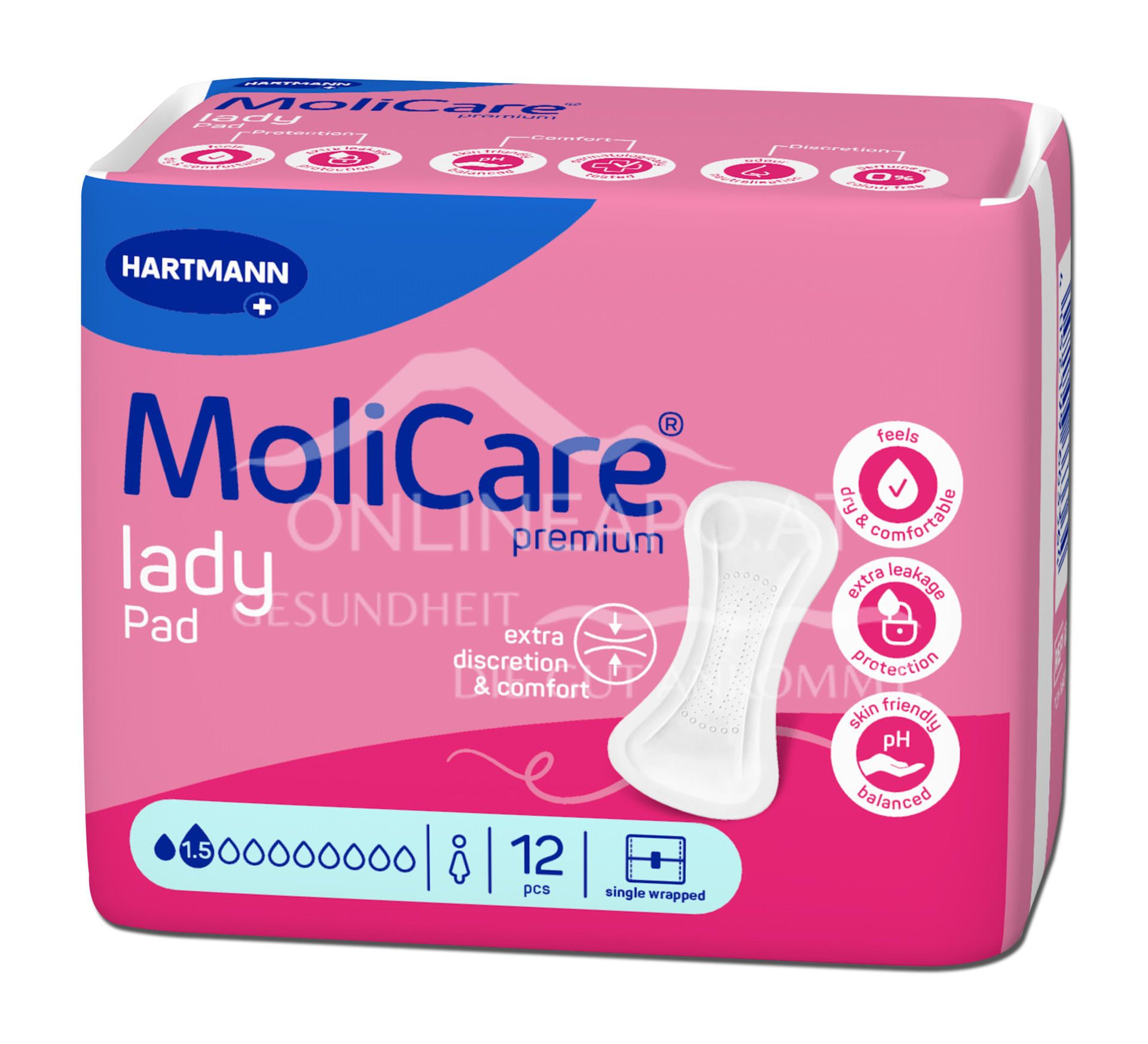 MoliCare® premium lady Pad 1,5 Tropfen Inkontinenzeinlagen