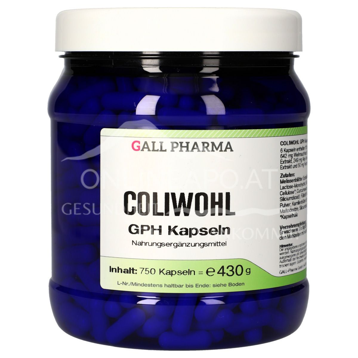 Gall Pharma ColiWohl capsules