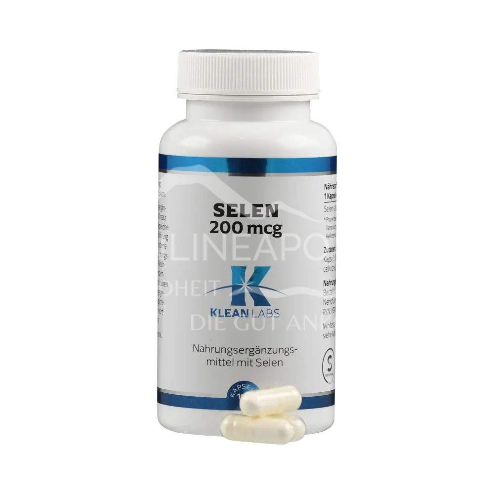 Klean Labs Selen 200 mcg Kapseln