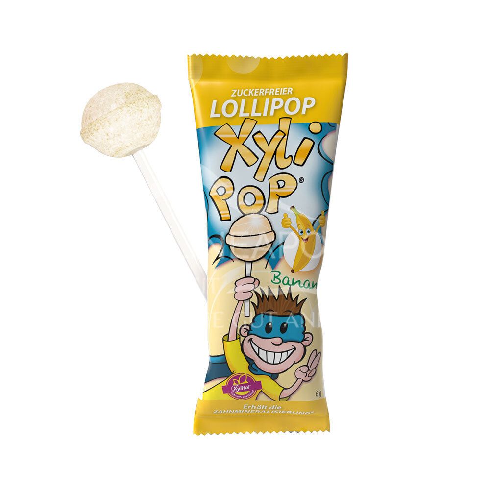 XyliPOP® – Zuckerfreier Kinder-Lolli Banane